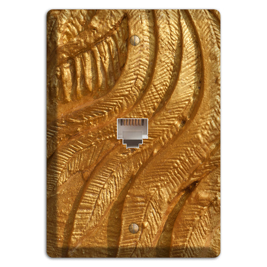 Gold Swirl Concrete Phone Wallplate