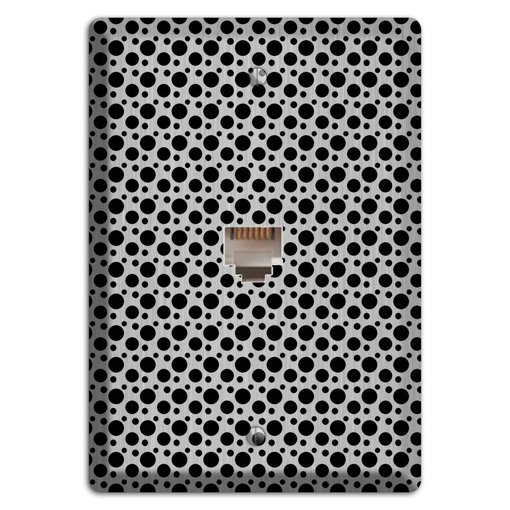 Small and Tiny Polka Dots Stainless Steel Phone Wallplate