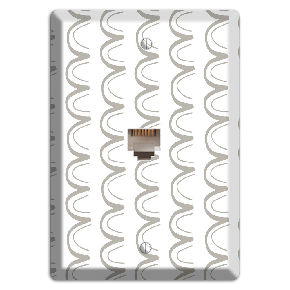 Simple Scandanavian Style T Phone Wallplate