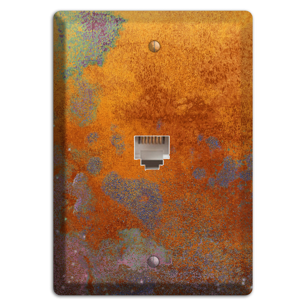Antique Copper with Purple Phone Wallplate