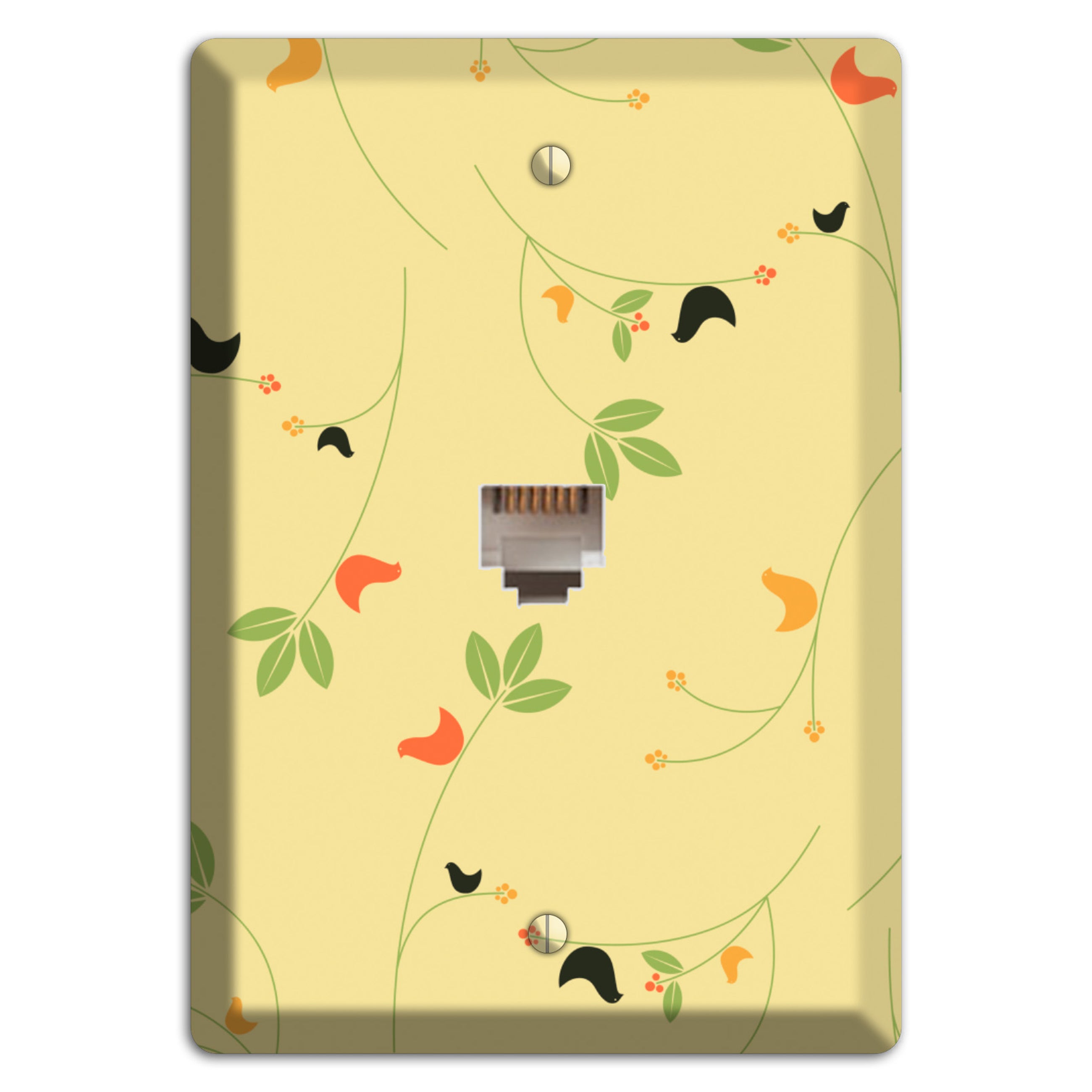 Delicate Yellow Flowers Phone Wallplate
