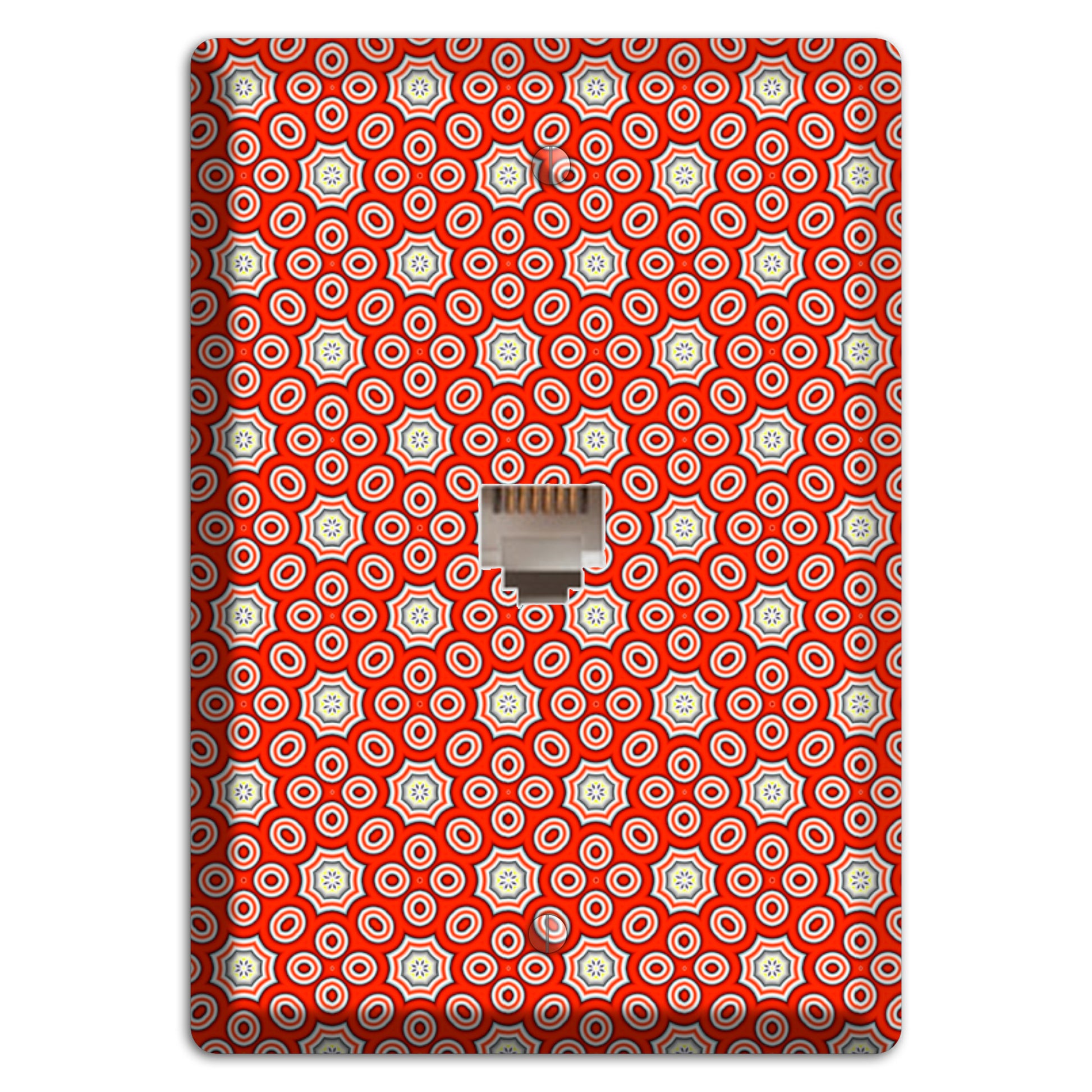 Red Foulard Phone Wallplate