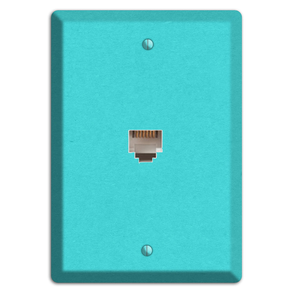Turquoise Kraft Phone Wallplate