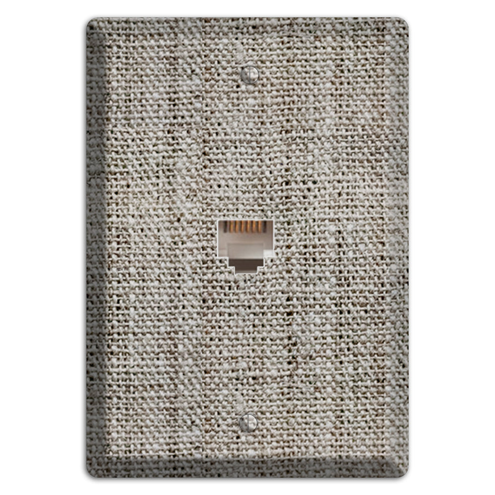 Zorba Burlap Phone Wallplate