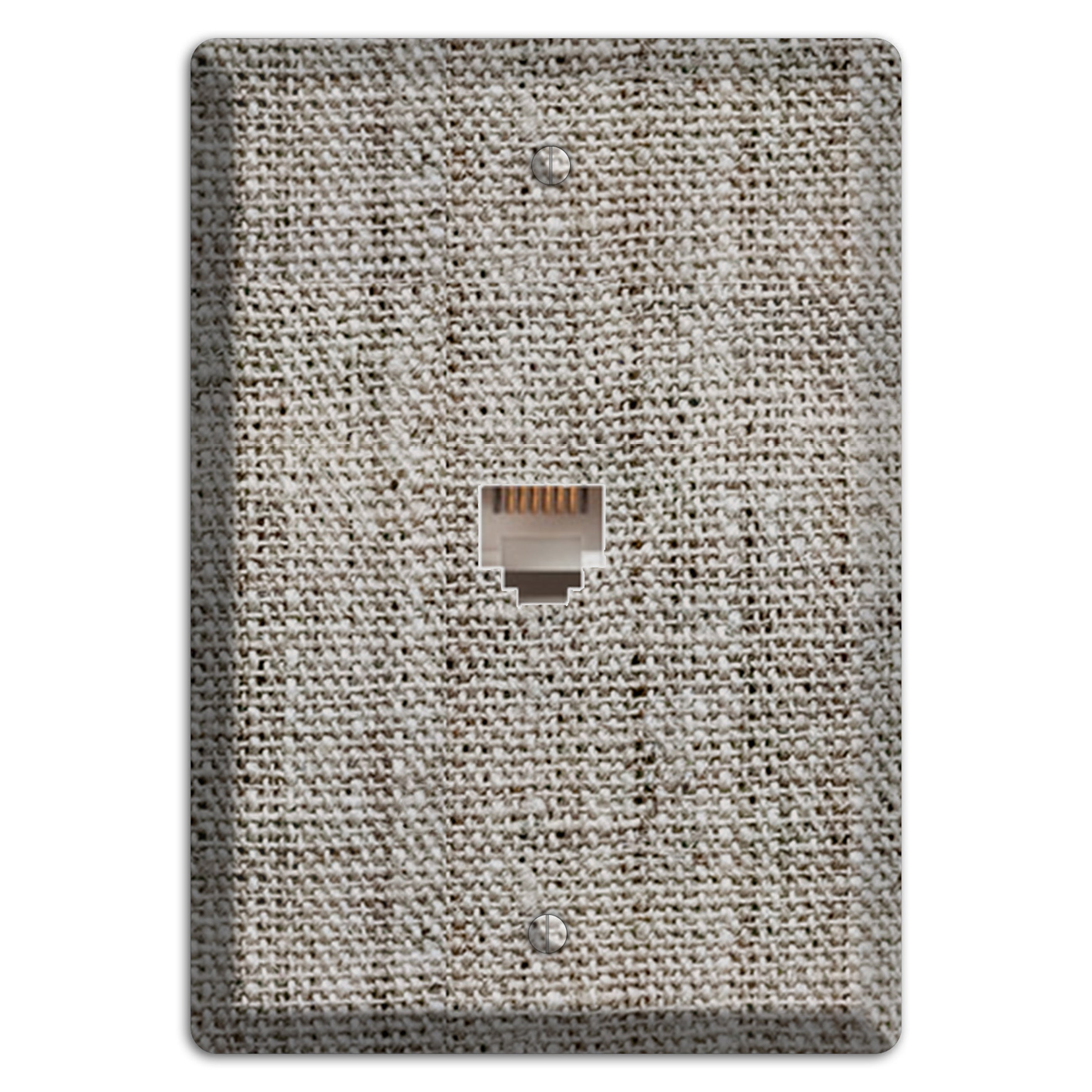 Zorba Burlap Phone Wallplate