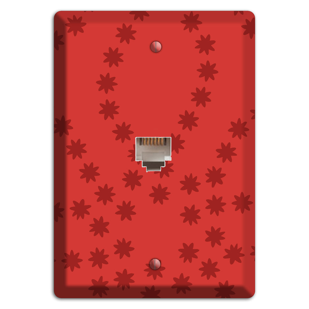 Multi Red Constellation Phone Wallplate