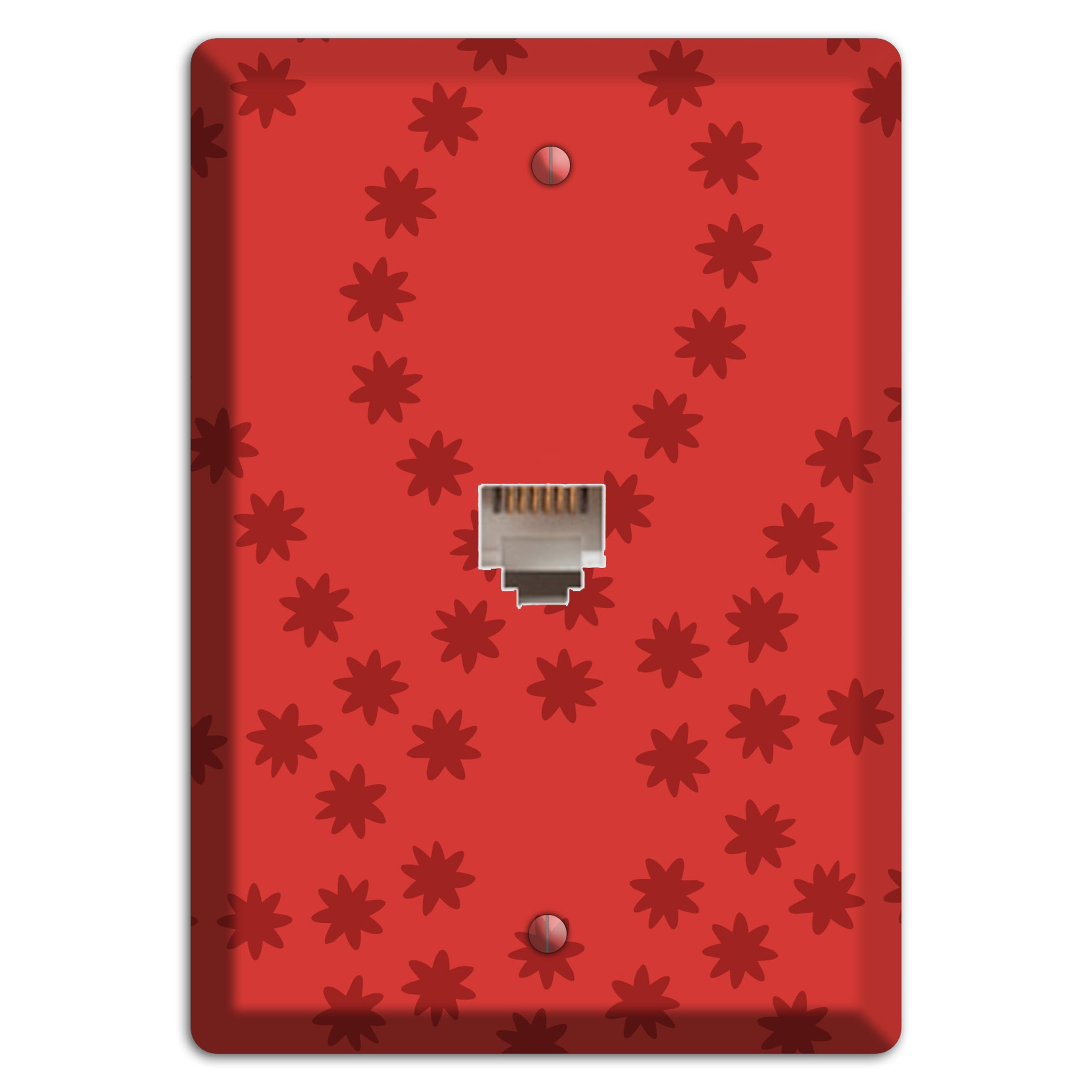 Multi Red Constellation Phone Wallplate