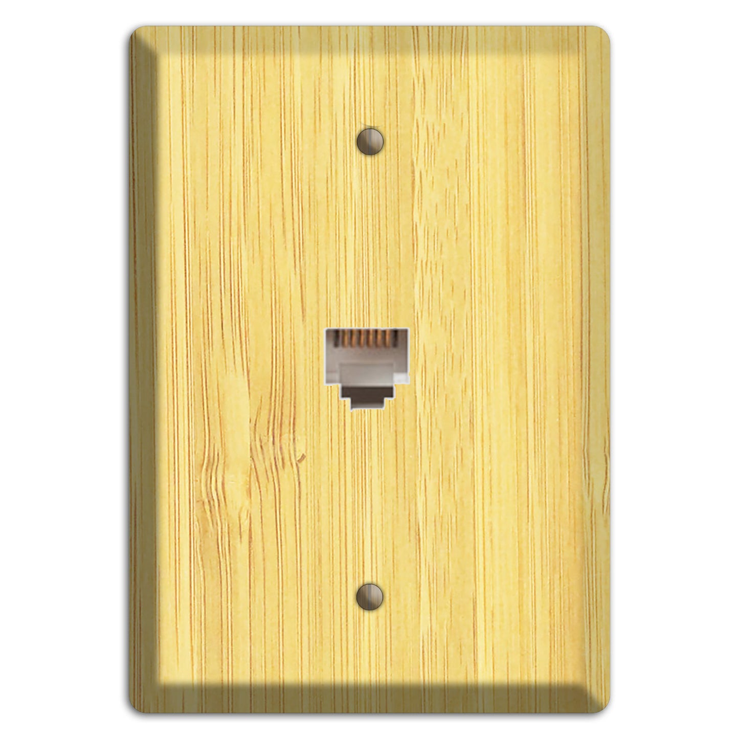 Natural Bamboo Wood Duplex Outlet / Receptacle Cover Plate