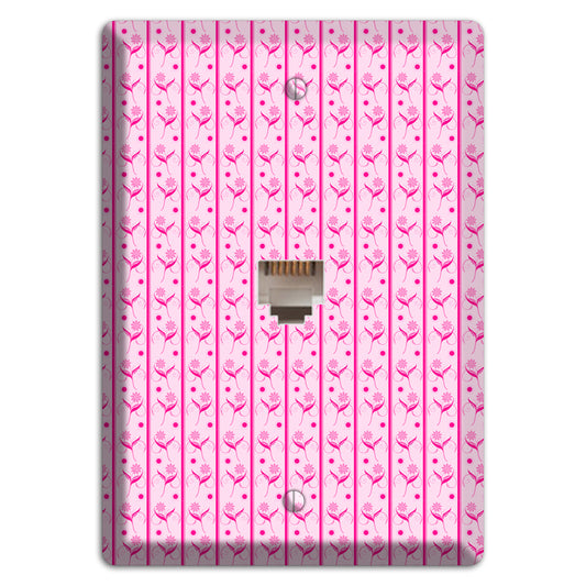 Pink Small Floral Pattern Phone Wallplate