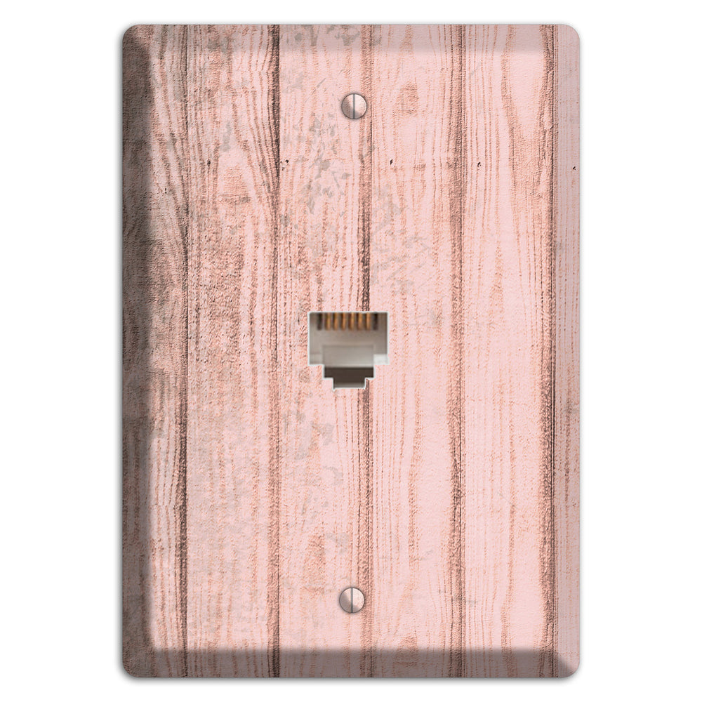 Beauty Bush Weathered Wood Phone Wallplate