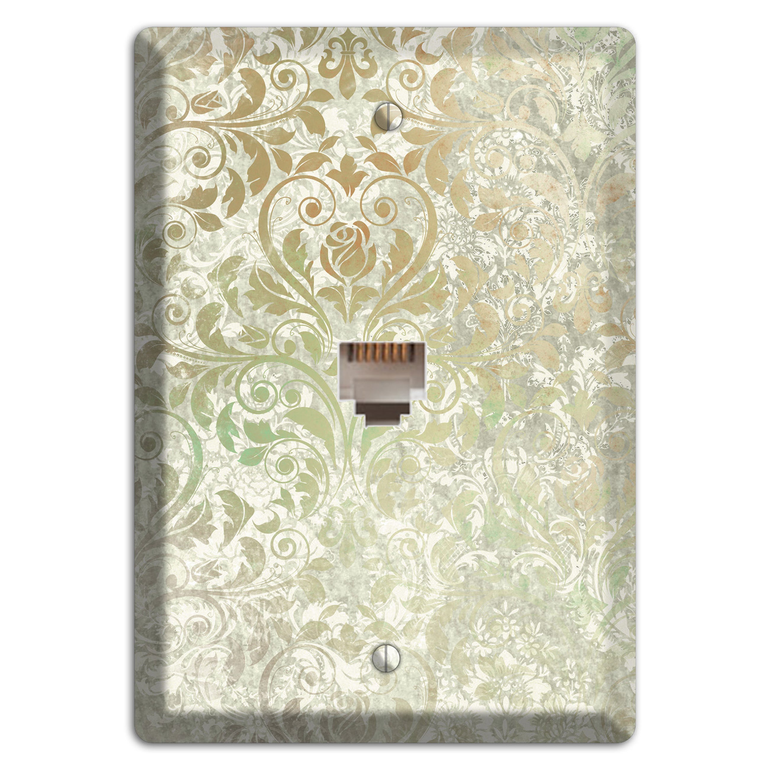 Tana Whimsical Damask Phone Wallplate