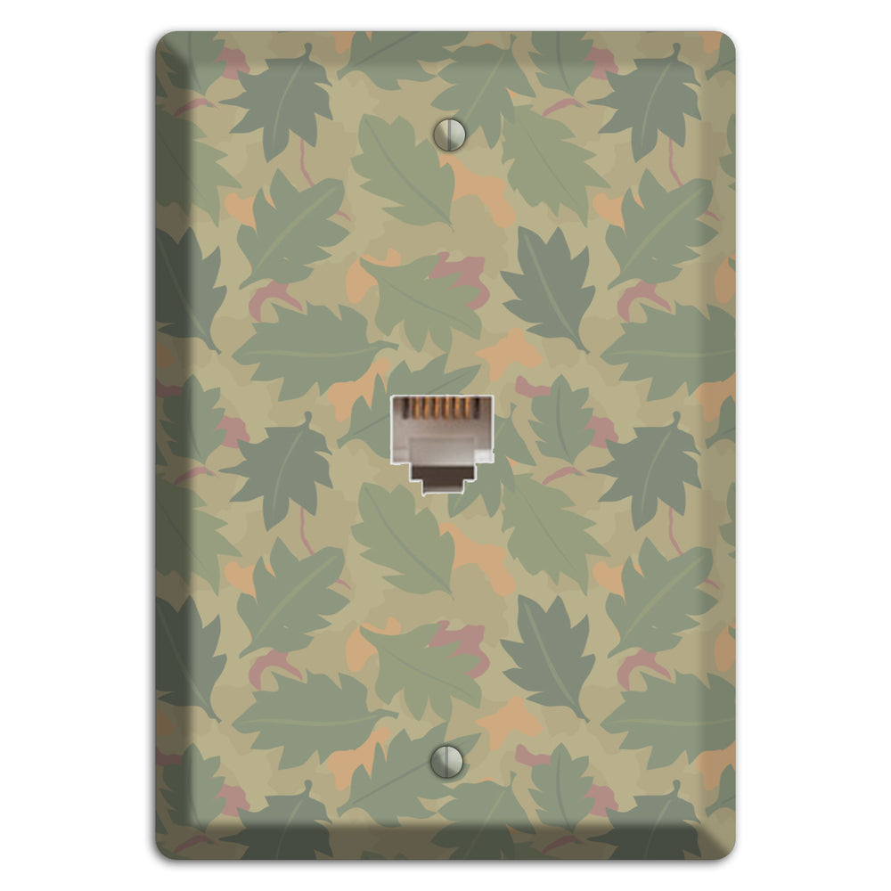 Wine Leaf Camo Phone Wallplate