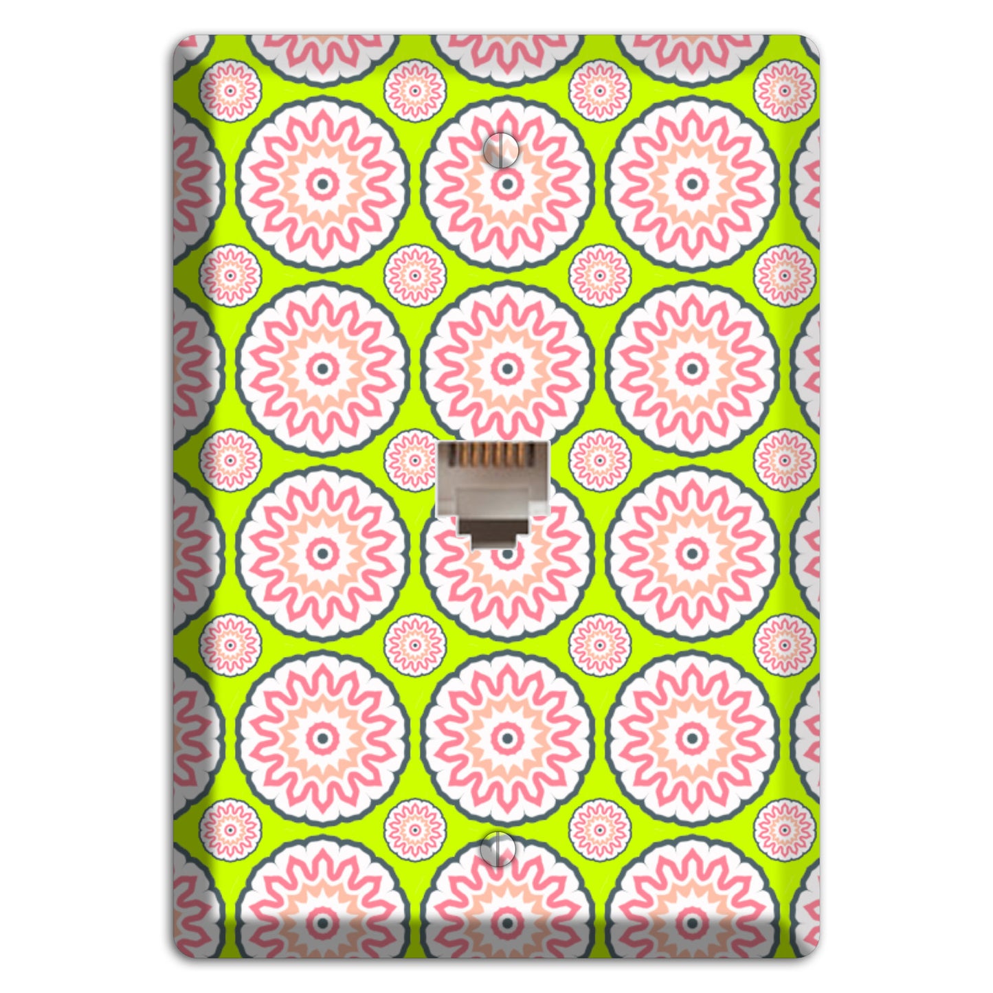 Green with Tiled Suzani Phone Wallplate