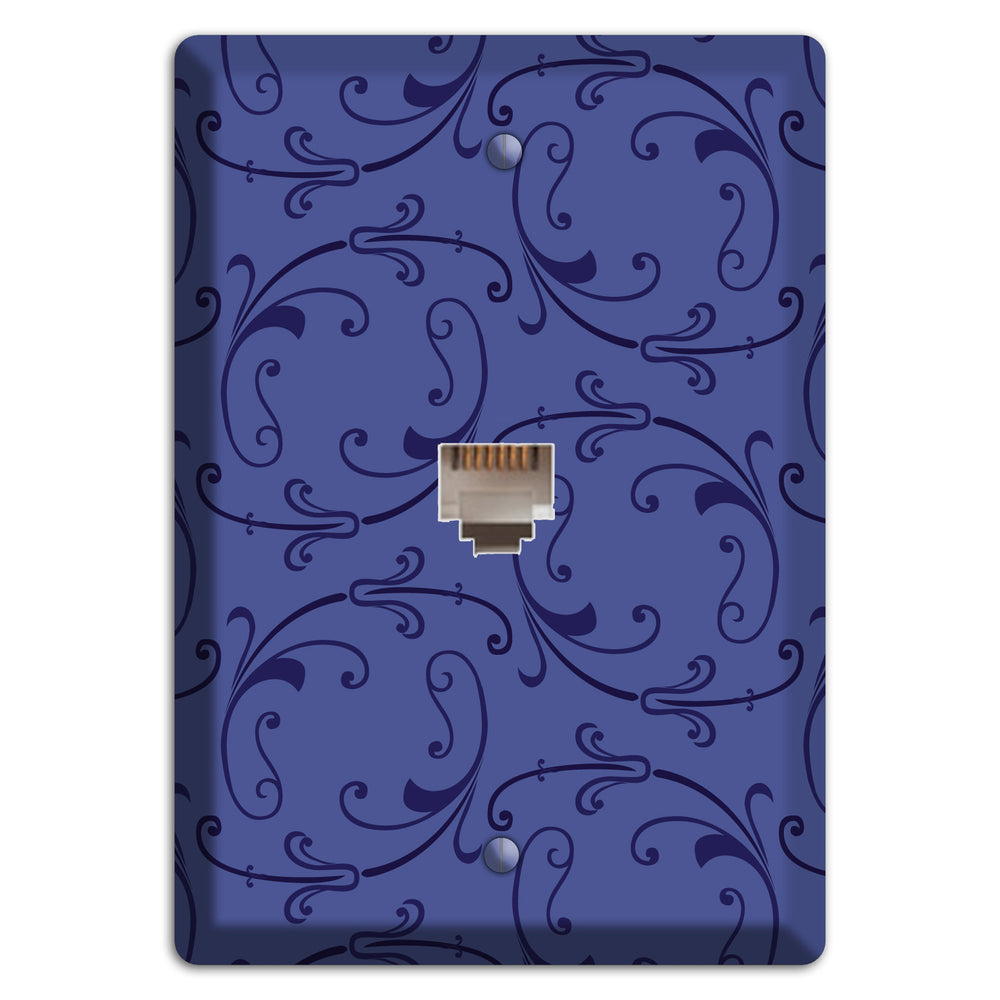 Green and Brown Argyle Phone Wallplate