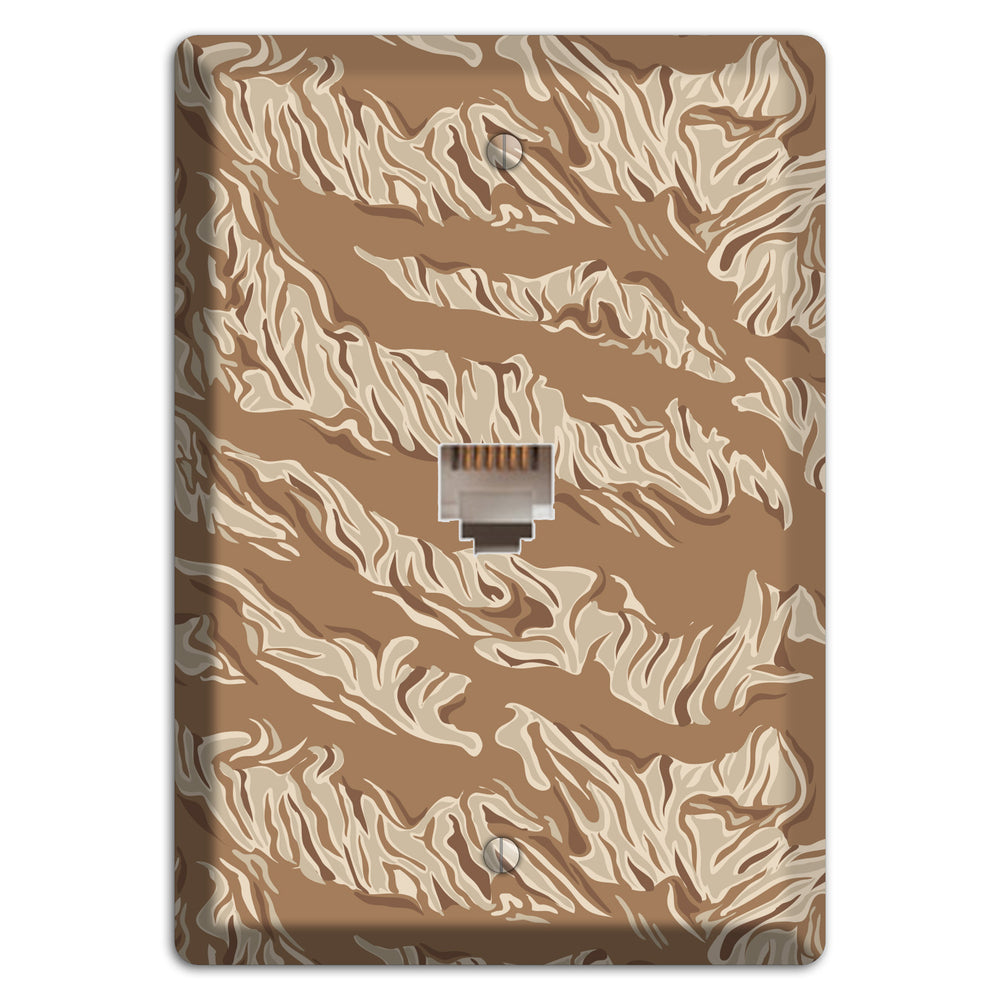 Desert Tiger Camo Phone Wallplate