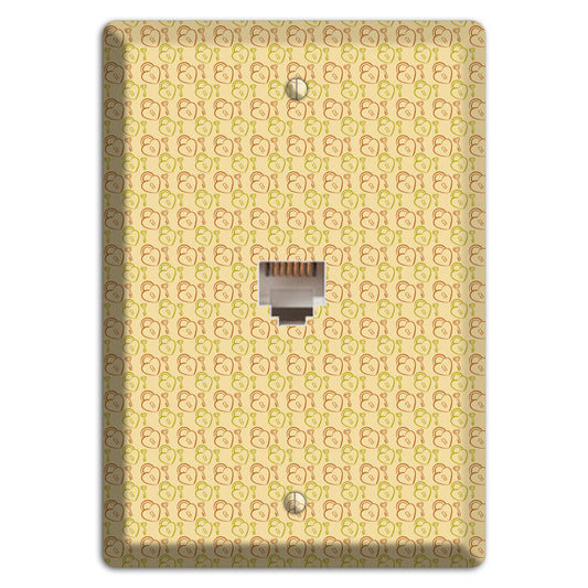 Heart Padlock with Key Phone Wallplate