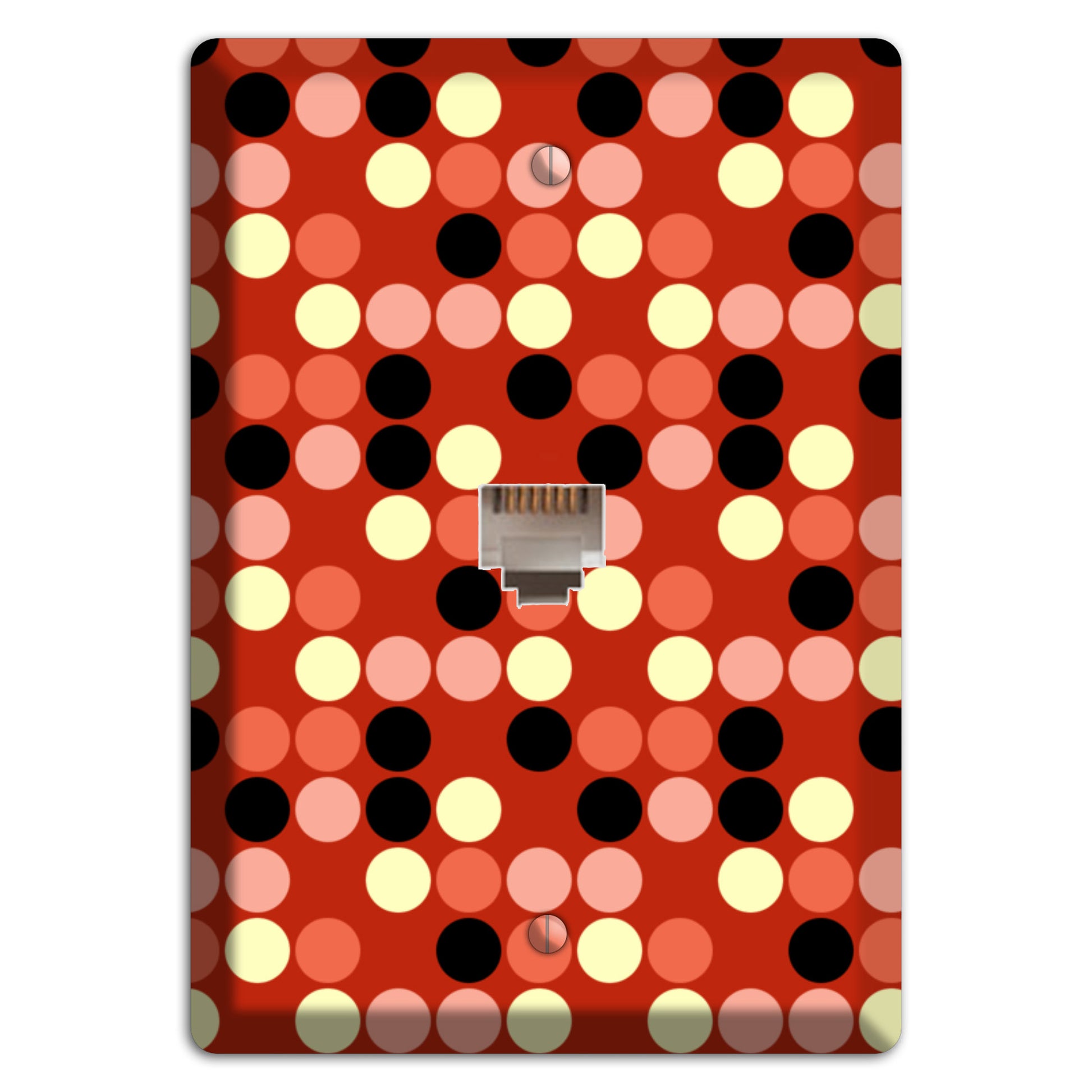Multi Color Red Dots Phone Wallplate
