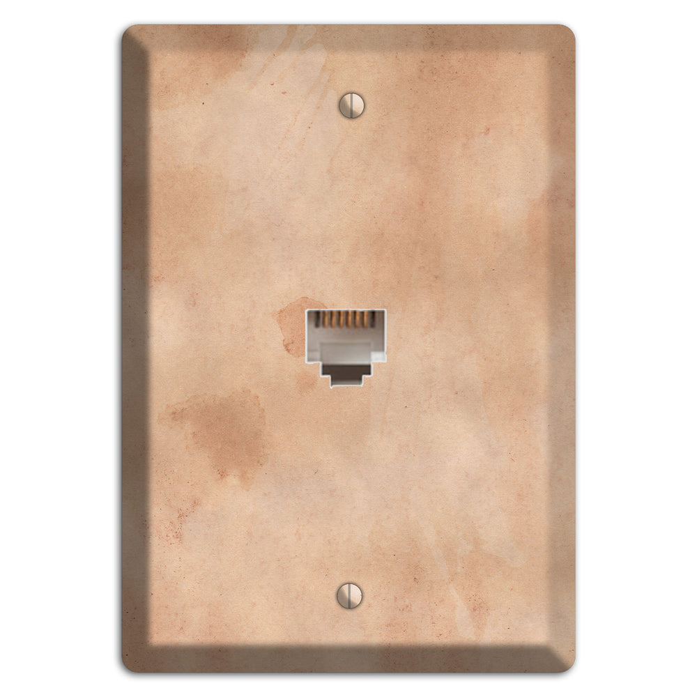 Aged Paper 4 Phone Wallplate