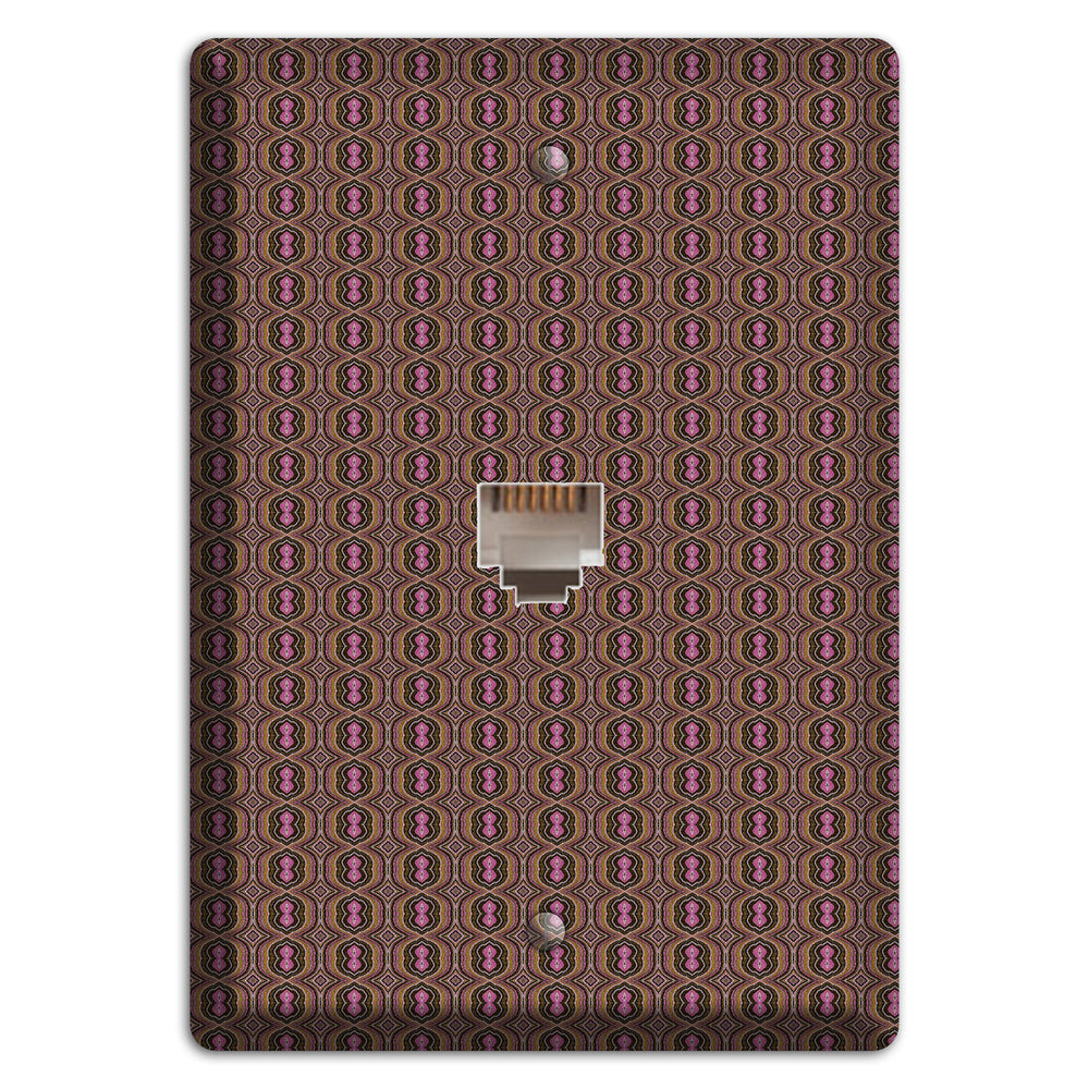 Brown Tapestry Phone Wallplate