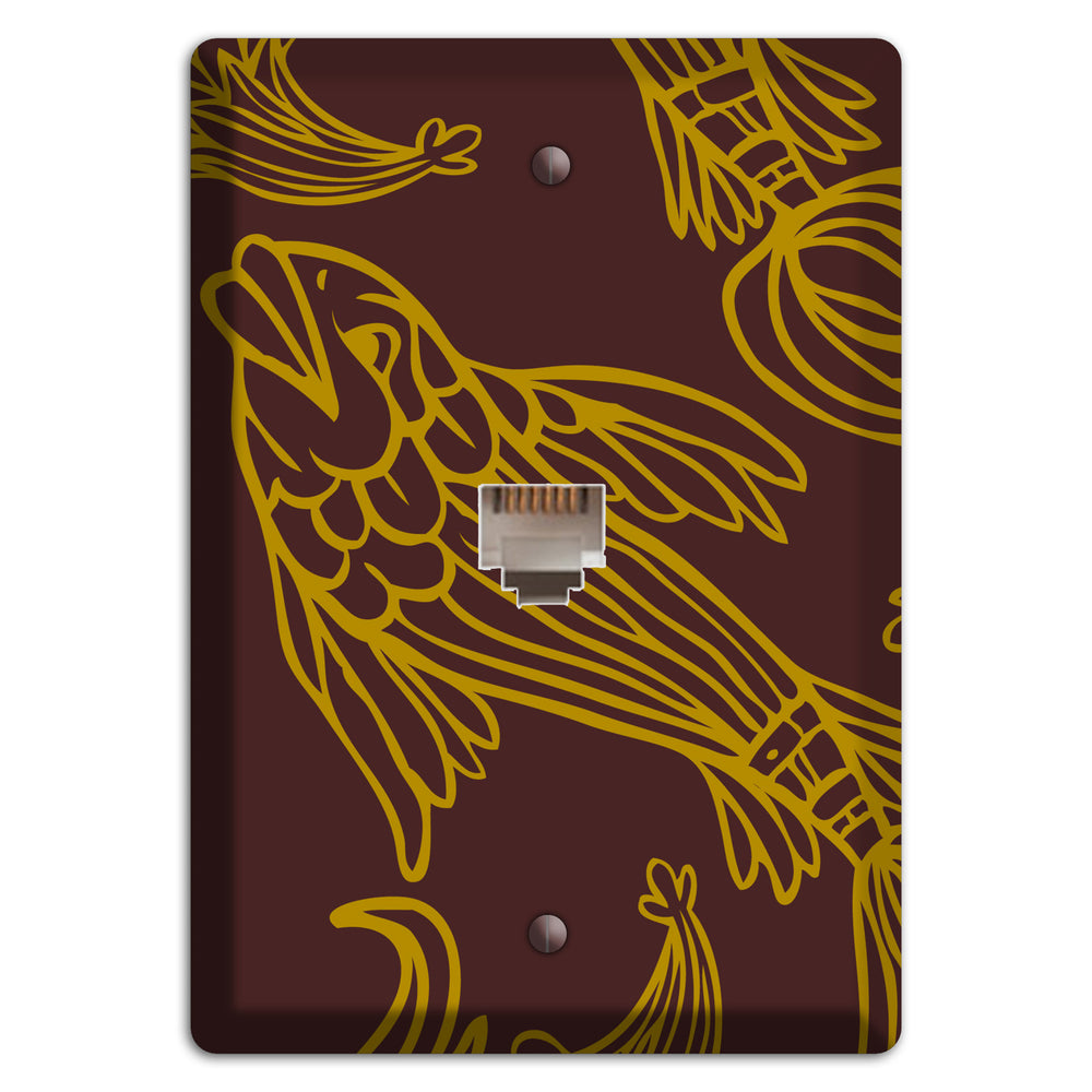 Brown and Beige Koi Phone Wallplate