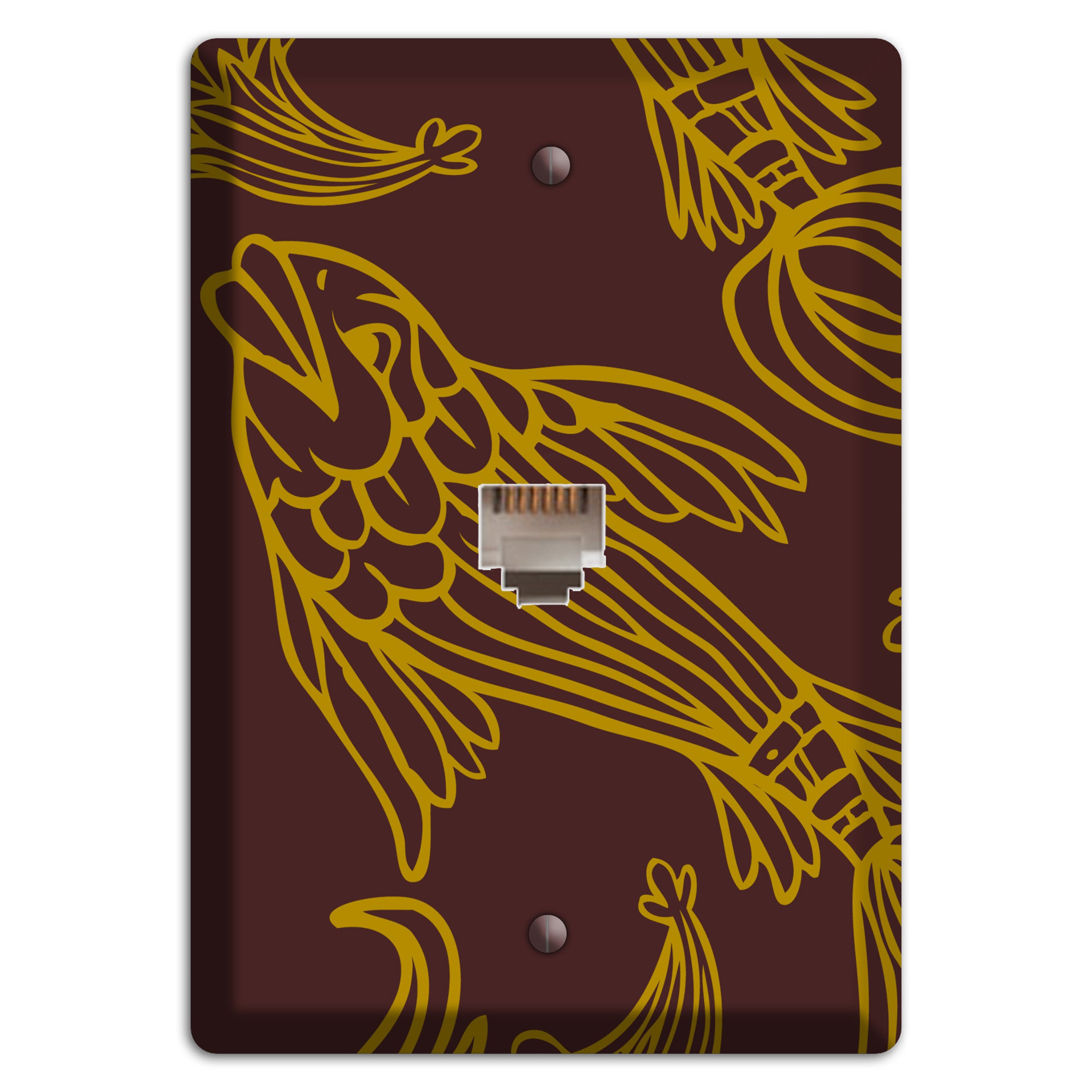 Brown and Beige Koi Phone Wallplate