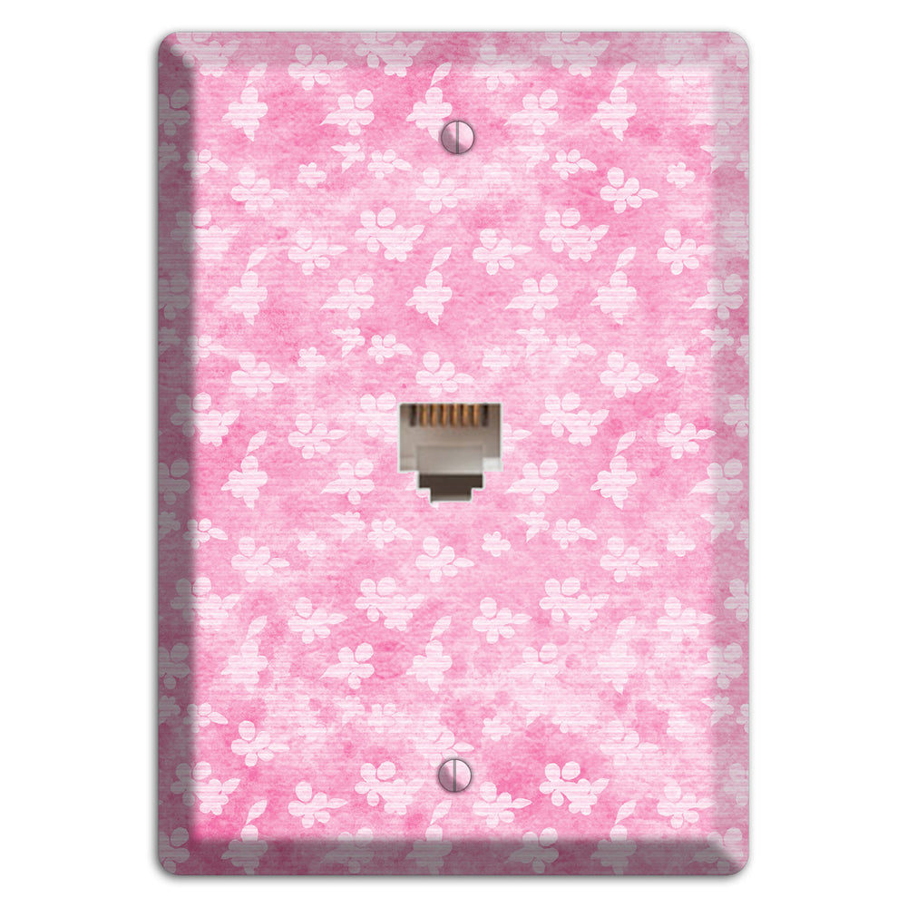 Cupid Pink Texture Phone Wallplate