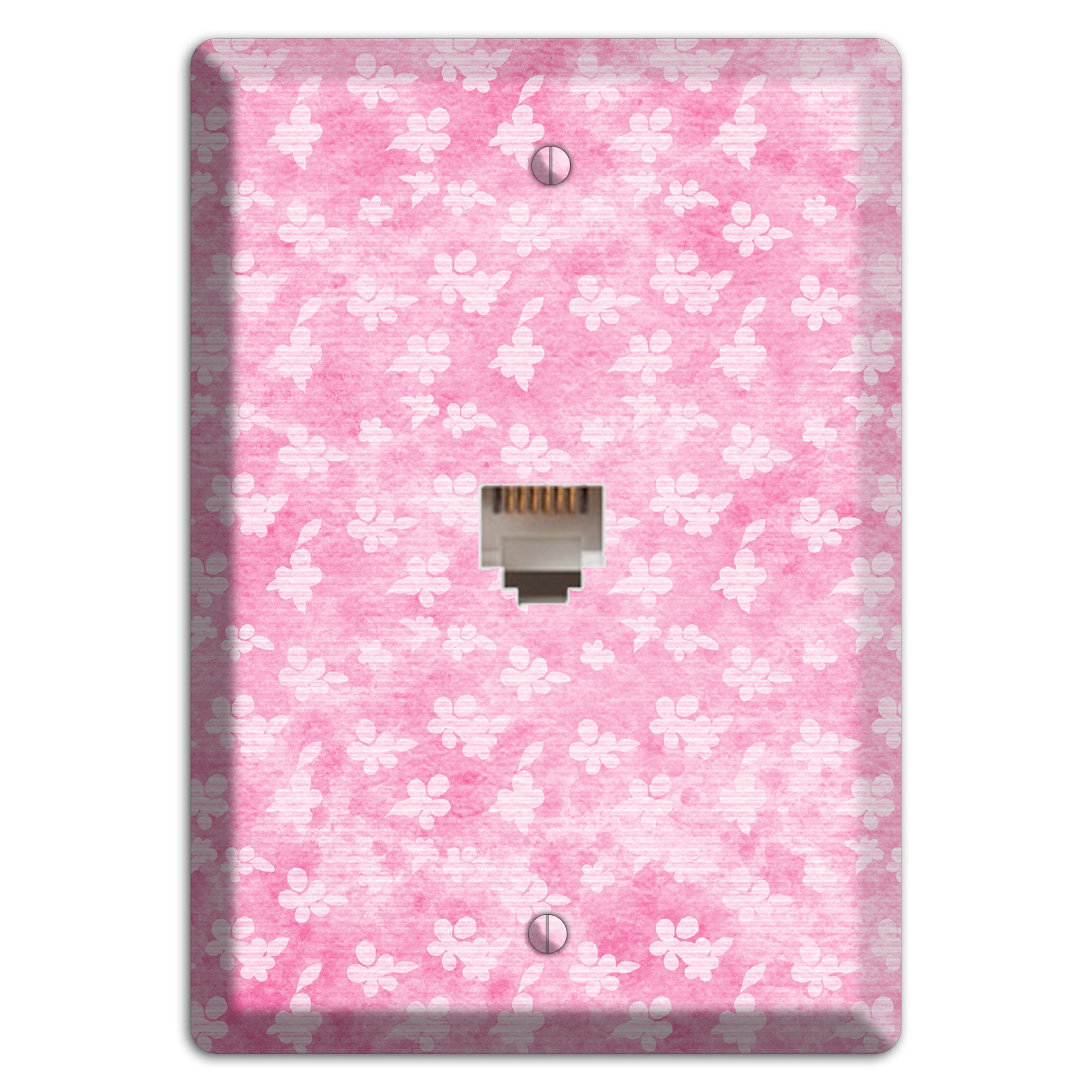 Cupid Pink Texture Phone Wallplate