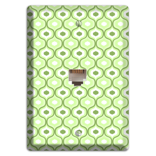 Multi Green Double Scallop 2 Phone Wallplate