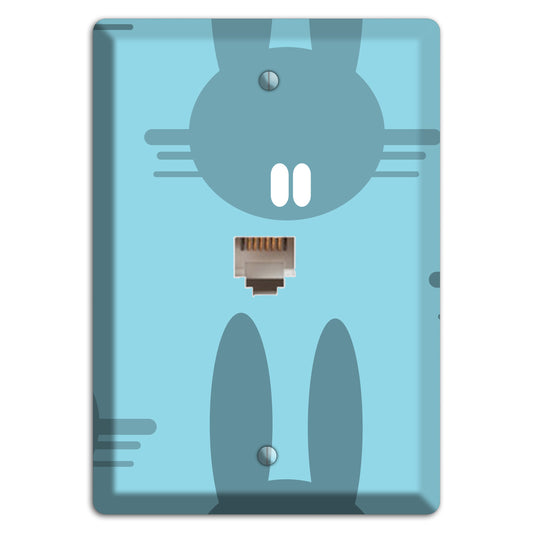 Blue Bunny Phone Wallplate