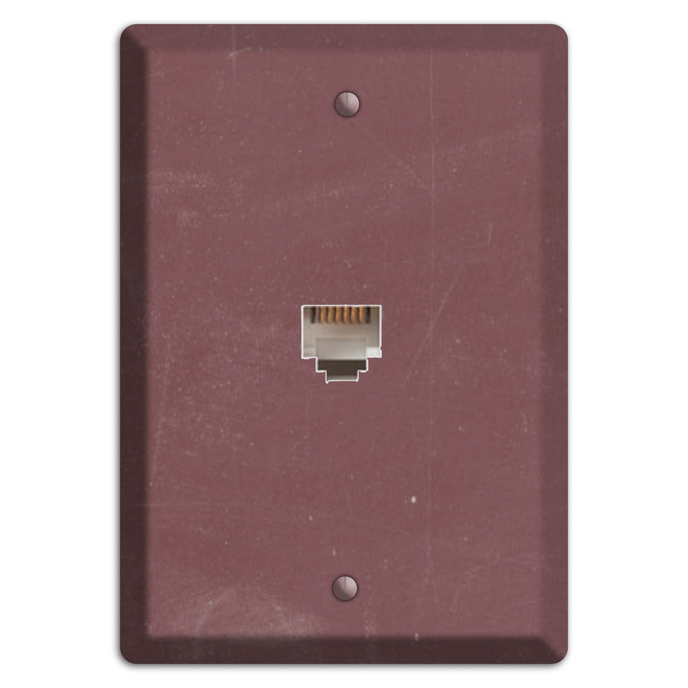 Chalk Dark Maroon Phone Wallplate