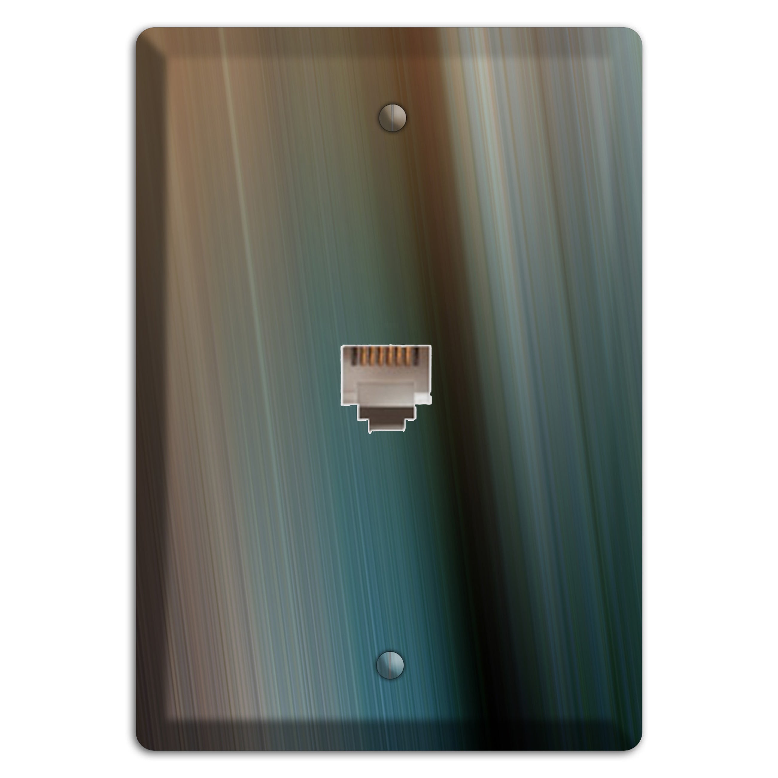 Brown and Blue Ray of Light Phone Wallplate