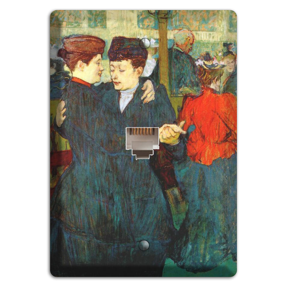 Waltzing Vintage Poster Phone Wallplate