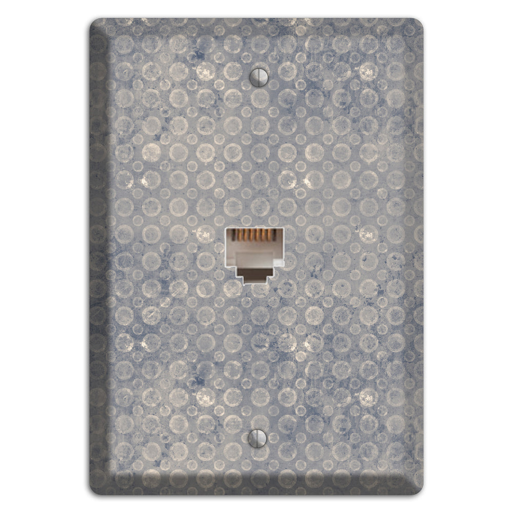 Grey Circles Phone Wallplate