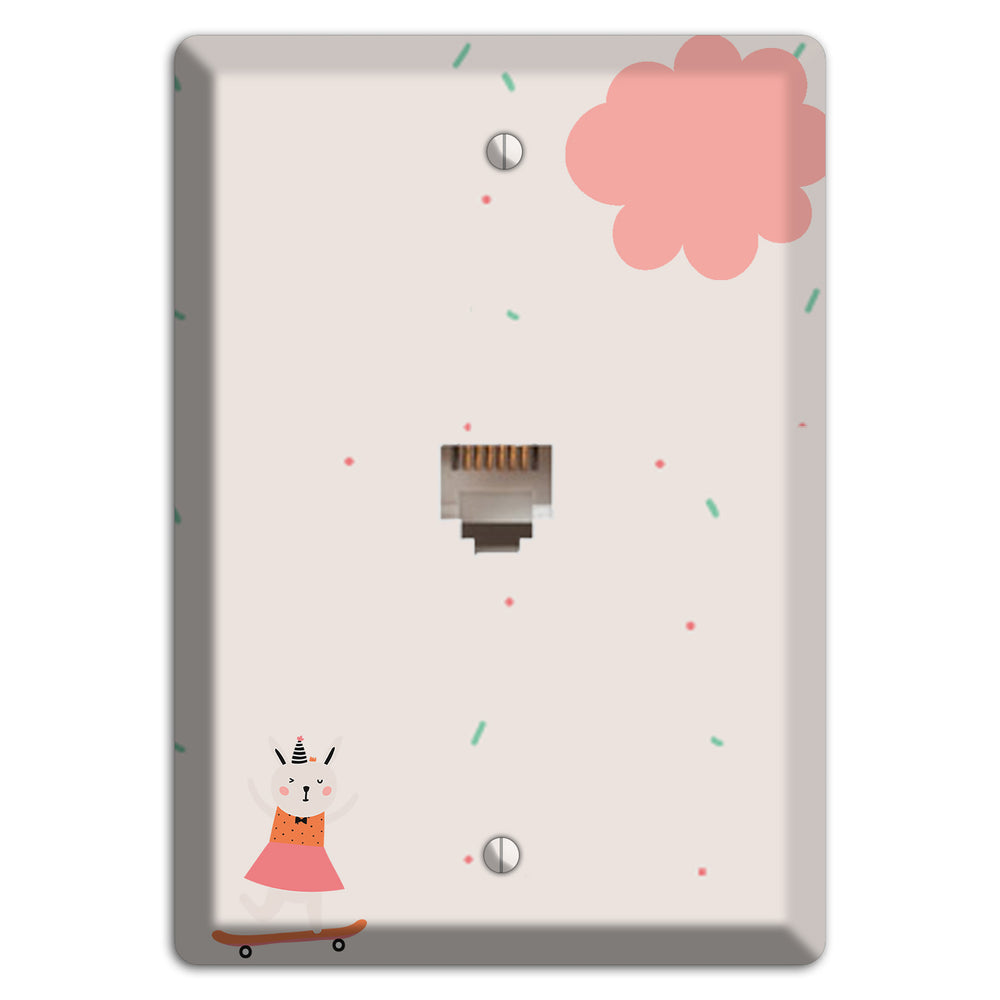 Skateboard Kitty Phone Wallplate