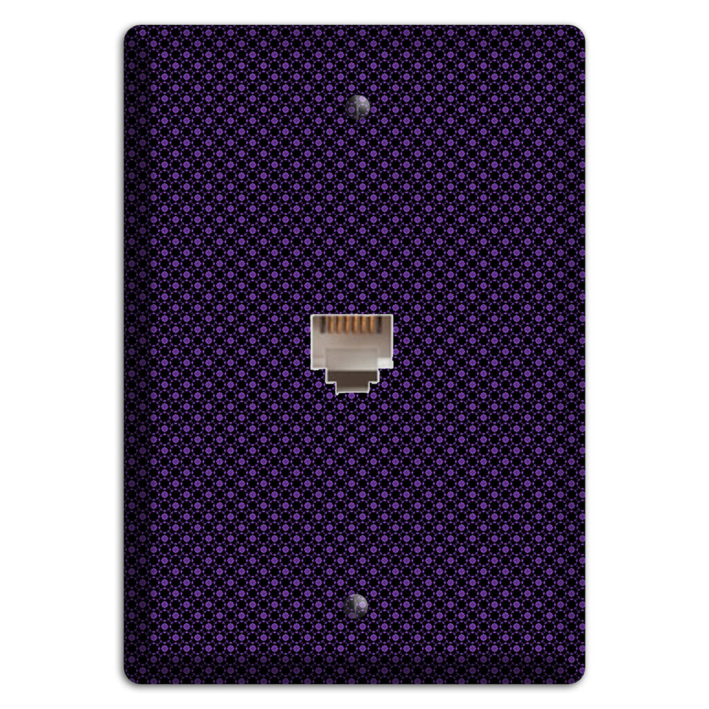 Multi Purple Geometric Phone Wallplate
