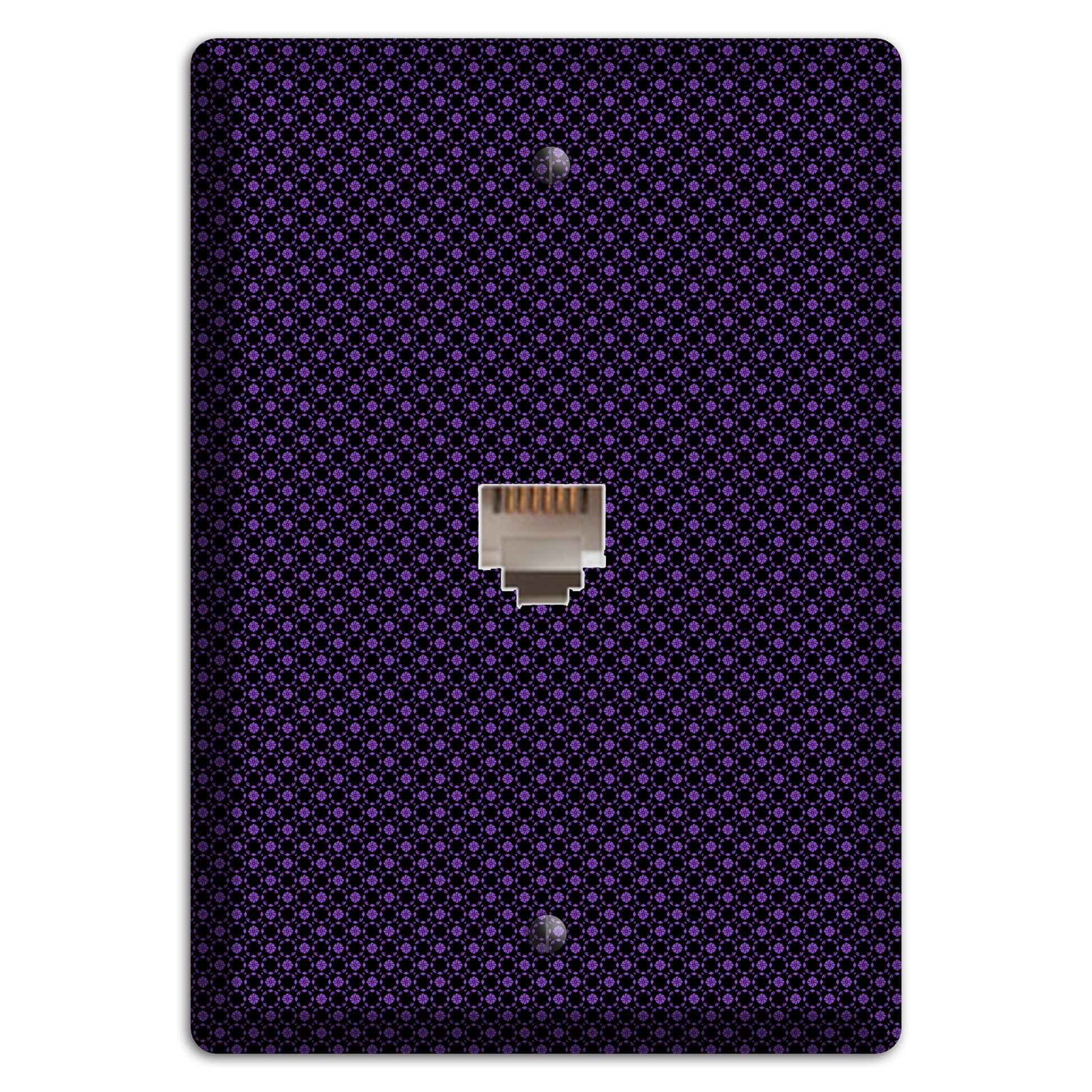 Multi Purple Geometric Phone Wallplate