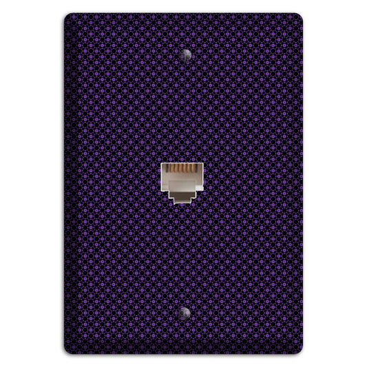 Multi Purple Geometric Phone Wallplate
