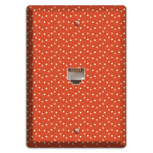Tiny Red Vine Floral Phone Wallplate