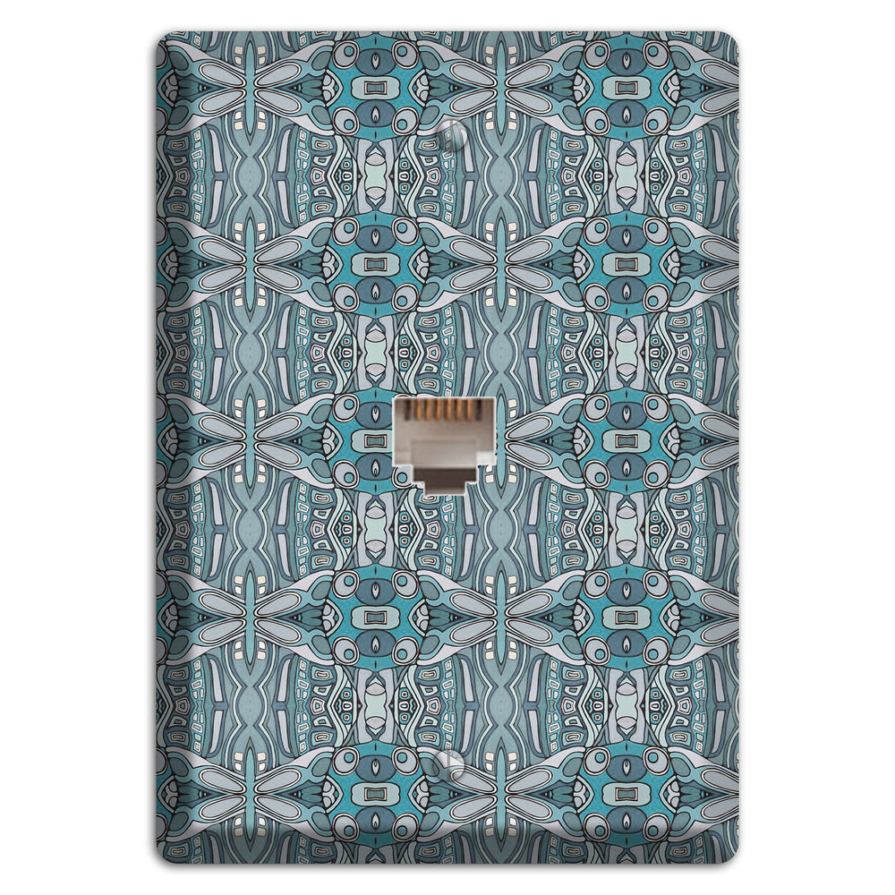 Blue Tapestry Phone Wallplate