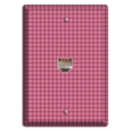Multi Pink Tiled Phone Wallplate
