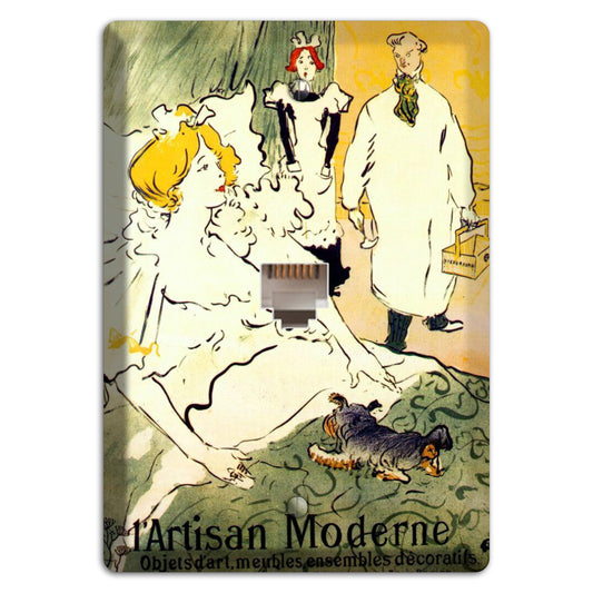 L'artisan Moderne Vintage Poster Phone Wallplate