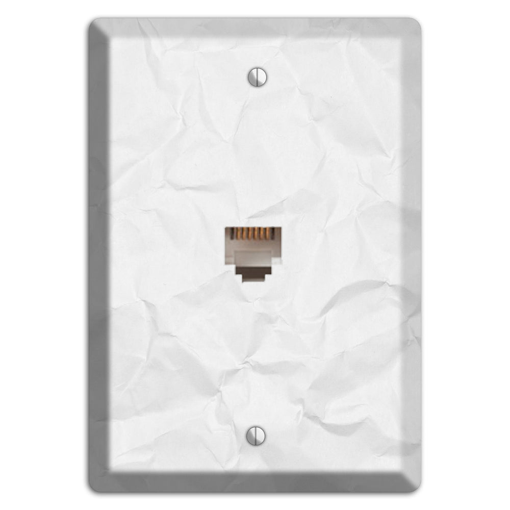 Gallery Crinkled Paper Phone Wallplate