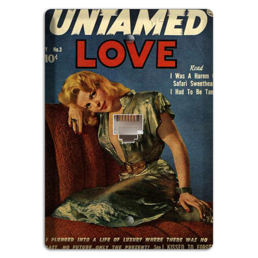 Untamed Love Vintage Comics Phone Wallplate