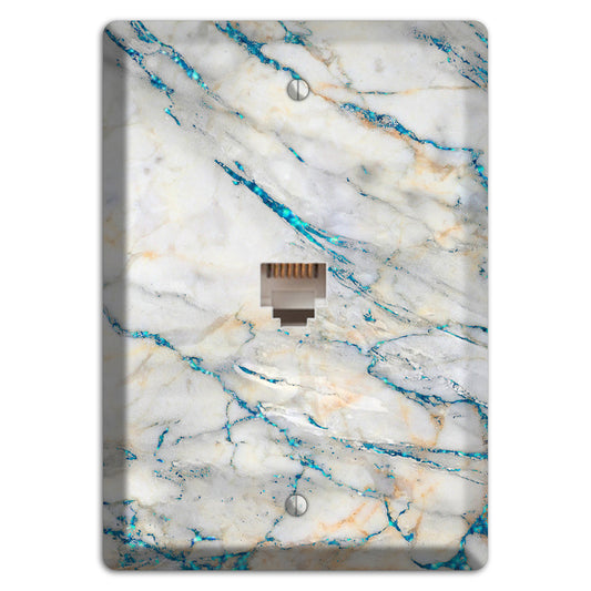 Bondi Blue Marble Phone Wallplate