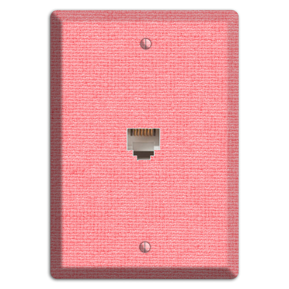 Sweet Pink Soft Coral Phone Wallplate