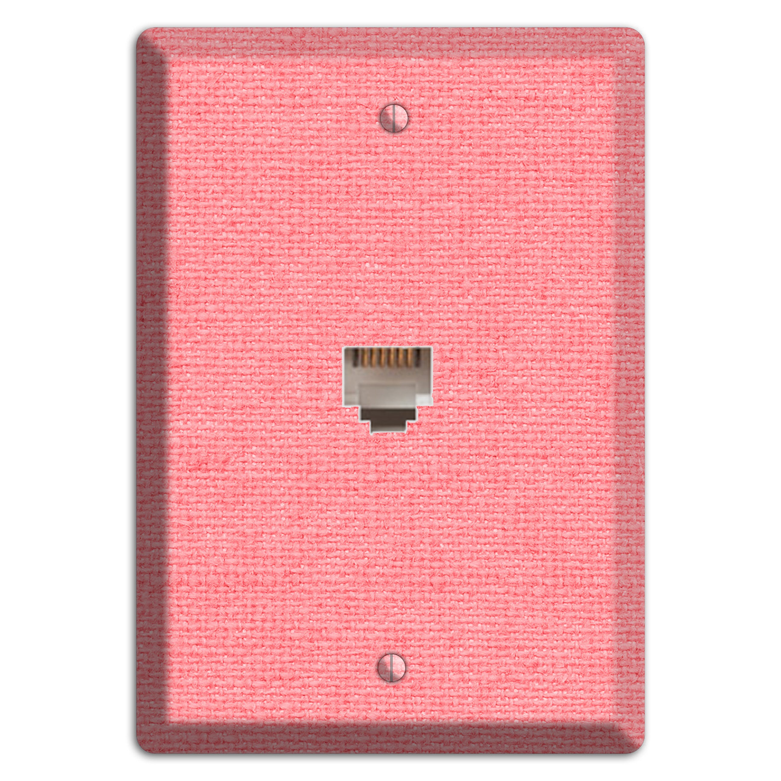 Sweet Pink Soft Coral Phone Wallplate