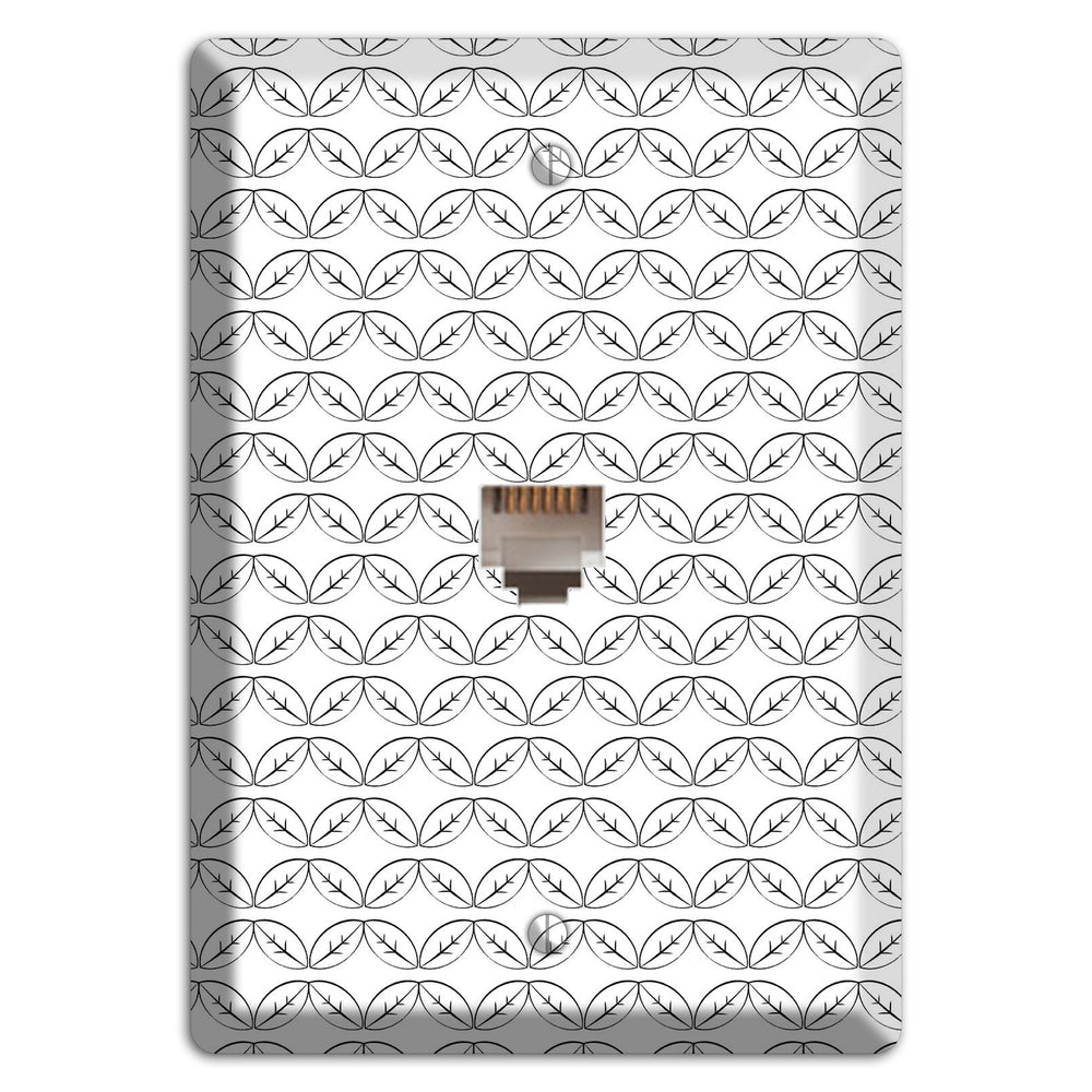 Leaves Style K Phone Wallplate