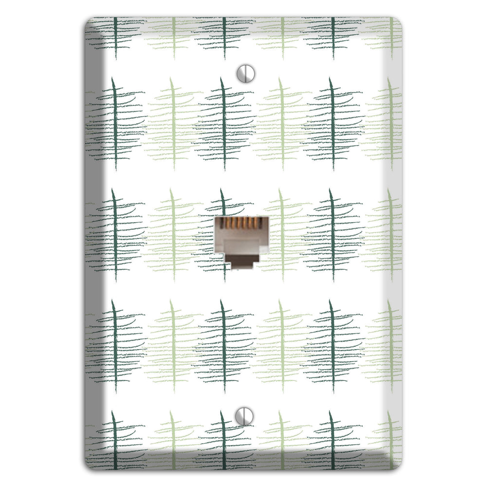 Leaves Style B Phone Wallplate