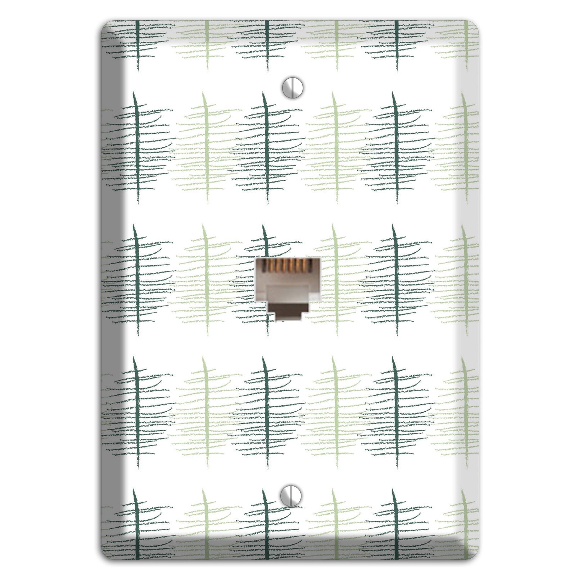 Leaves Style B Phone Wallplate