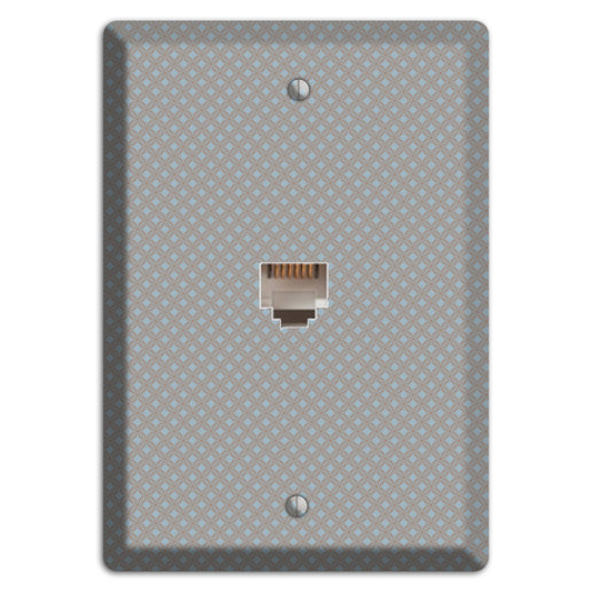 Multi Grey Lattice Phone Wallplate